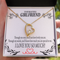 To My Girlfriend Special to Me Forever Necklace w Message Card-Express Your Love Gifts