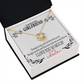 To My Girlfriend Special to Me Infinity Knot Necklace Message Card-Express Your Love Gifts