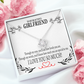 To My Girlfriend Special to Me Infinity Knot Necklace Message Card-Express Your Love Gifts
