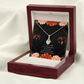 To My Girlfriend Te Amo Alluring Ribbon Necklace Message Card-Express Your Love Gifts