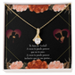 To My Girlfriend Te Amo Alluring Ribbon Necklace Message Card-Express Your Love Gifts