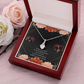 To My Girlfriend Te Amo Alluring Ribbon Necklace Message Card-Express Your Love Gifts