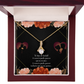 To My Girlfriend Te Amo Alluring Ribbon Necklace Message Card-Express Your Love Gifts