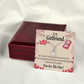 To My Girlfriend The One Alluring Ribbon Necklace Message Card-Express Your Love Gifts