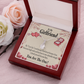 To My Girlfriend The One Alluring Ribbon Necklace Message Card-Express Your Love Gifts