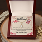 To My Girlfriend The One Alluring Ribbon Necklace Message Card-Express Your Love Gifts