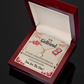 To My Girlfriend The One Alluring Ribbon Necklace Message Card-Express Your Love Gifts