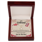 To My Girlfriend The One Alluring Ribbon Necklace Message Card-Express Your Love Gifts