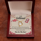 To My Girlfriend The One Forever Necklace w Message Card-Express Your Love Gifts