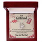To My Girlfriend The One Forever Necklace w Message Card-Express Your Love Gifts
