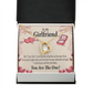 To My Girlfriend The One Forever Necklace w Message Card-Express Your Love Gifts