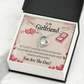 To My Girlfriend The One Forever Necklace w Message Card-Express Your Love Gifts
