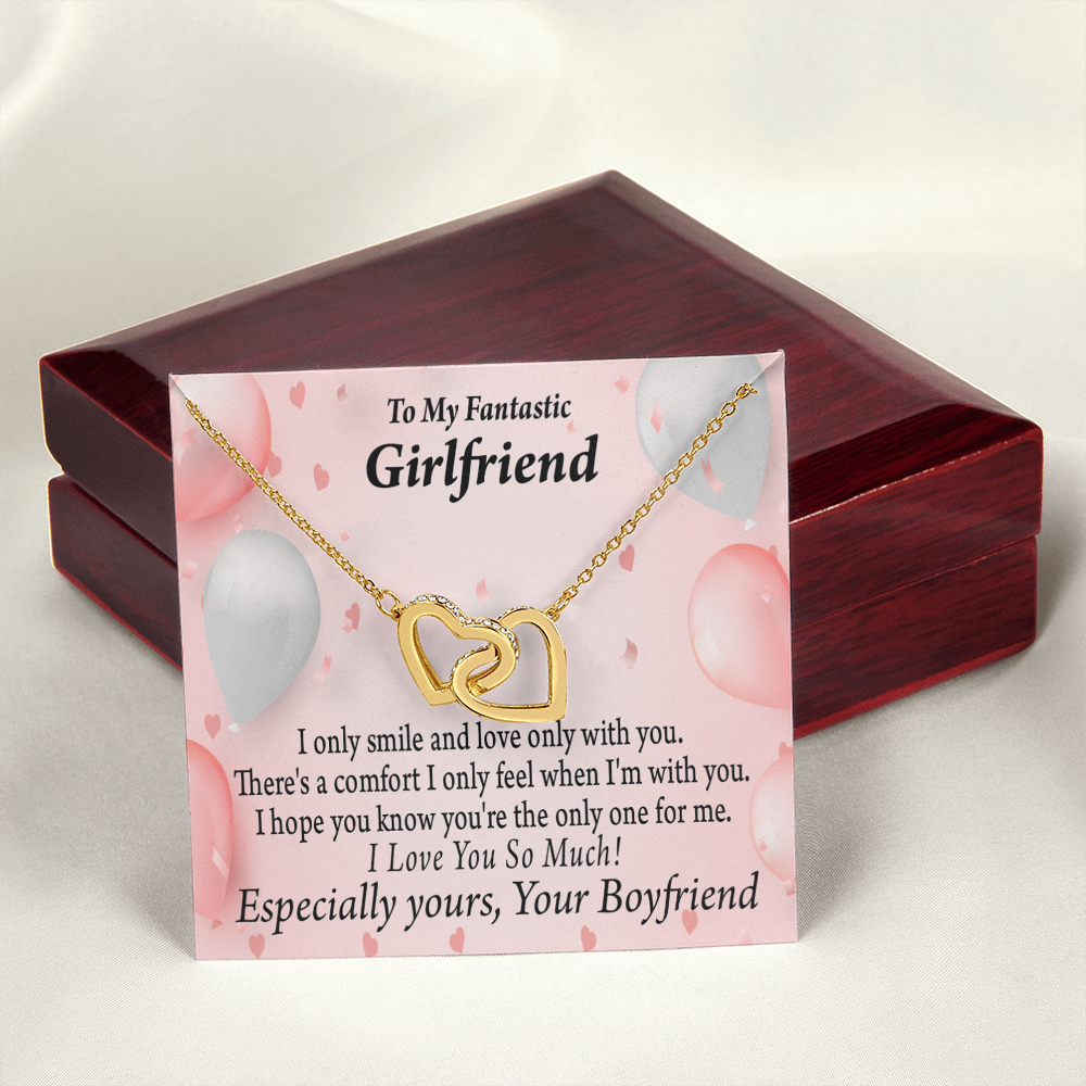 To My Girlfriend The Only One For Me Inseparable Necklace-Express Your Love Gifts