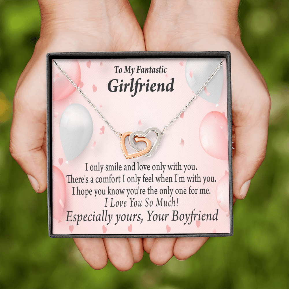 To My Girlfriend The Only One For Me Inseparable Necklace-Express Your Love Gifts
