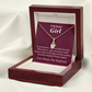 To My Girlfriend The Reason For First Love Story Alluring Ribbon Necklace Message Card-Express Your Love Gifts