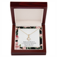To My Girlfriend Thinking of You Spanish Alluring Ribbon Necklace Message Card-Express Your Love Gifts