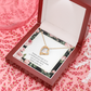 To My Girlfriend Thinking of You Spanish Forever Necklace w Message Card-Express Your Love Gifts