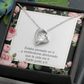To My Girlfriend Thinking of You Spanish Forever Necklace w Message Card-Express Your Love Gifts