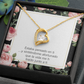 To My Girlfriend Thinking of You Spanish Forever Necklace w Message Card-Express Your Love Gifts
