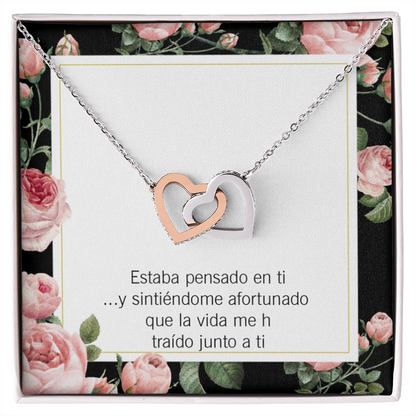 To My Girlfriend Thinking of You Spanish Inseparable Necklace-Express Your Love Gifts