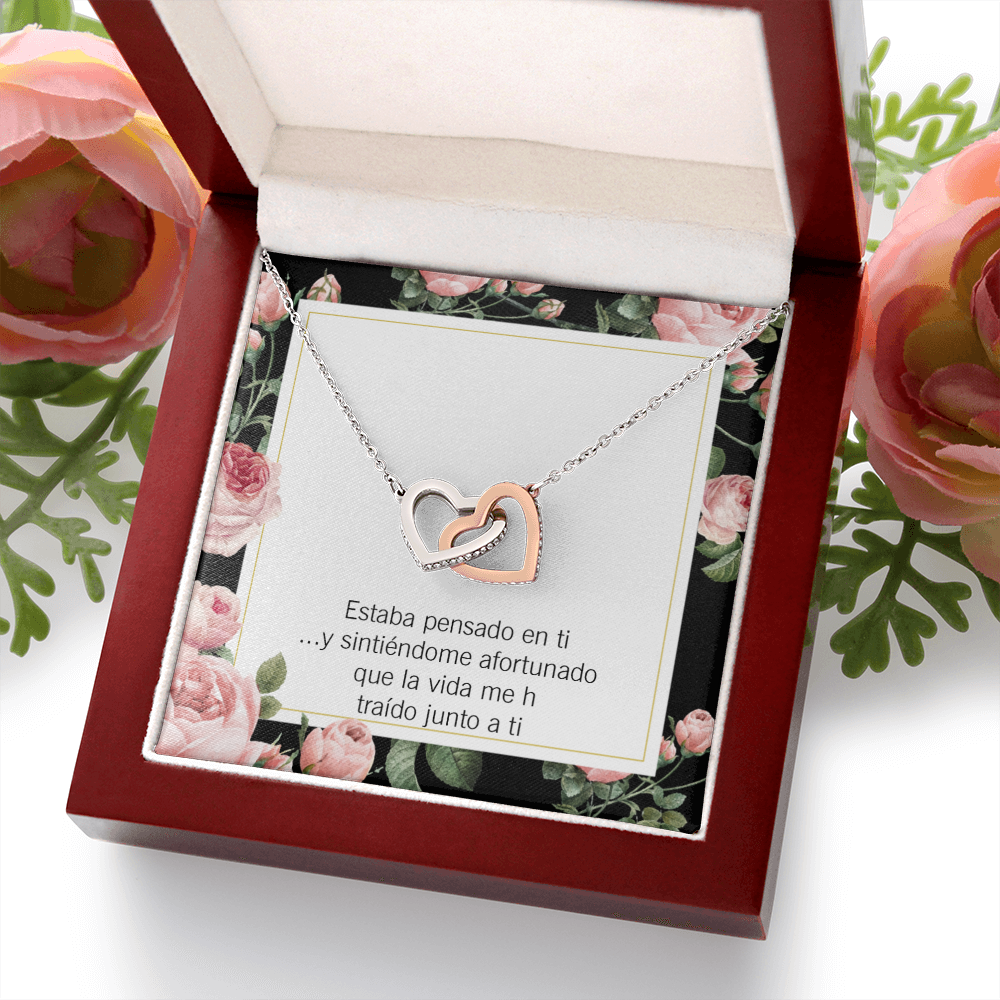 To My Girlfriend Thinking of You Spanish Inseparable Necklace-Express Your Love Gifts