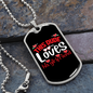 To My Girlfriend This Dude Loves His Girlfriend Necklace Stainless Steel or 18k Gold Dog Tag 24" Chain-Express Your Love Gifts