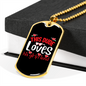 To My Girlfriend This Dude Loves His Girlfriend Necklace Stainless Steel or 18k Gold Dog Tag 24" Chain-Express Your Love Gifts