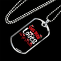 To My Girlfriend This Dude Loves His Girlfriend Necklace Stainless Steel or 18k Gold Dog Tag 24" Chain-Express Your Love Gifts