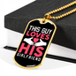 To My Girlfriend This Guy Loves Girlfriend Necklace Stainless Steel or 18k Gold Dog Tag 24" Chain-Express Your Love Gifts