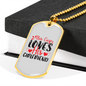 To My Girlfriend This Guy Loves His Girlfriend TranspArent Necklace Stainless Steel or 18k Gold Dog Tag 24" Chain-Express Your Love Gifts