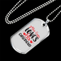 To My Girlfriend This Guy Loves His Girlfriend TranspArent Necklace Stainless Steel or 18k Gold Dog Tag 24" Chain-Express Your Love Gifts