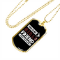 To My Girlfriend This is My Girlfriend Don't Touch Him Necklace Stainless Steel or 18k Gold Dog Tag 24" Chain-Express Your Love Gifts