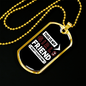 To My Girlfriend This is My Girlfriend Don't Touch Him Necklace Stainless Steel or 18k Gold Dog Tag 24" Chain-Express Your Love Gifts