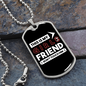 To My Girlfriend This is My Girlfriend Don't Touch Him Necklace Stainless Steel or 18k Gold Dog Tag 24" Chain-Express Your Love Gifts