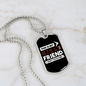 To My Girlfriend This is My Girlfriend Don't Touch Him Necklace Stainless Steel or 18k Gold Dog Tag 24" Chain-Express Your Love Gifts