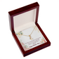 To My Girlfriend Time Well Spent Alluring Ribbon Necklace Message Card-Express Your Love Gifts