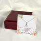To My Girlfriend Time Well Spent Alluring Ribbon Necklace Message Card-Express Your Love Gifts