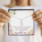 To My Girlfriend Time Well Spent Alluring Ribbon Necklace Message Card-Express Your Love Gifts