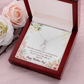 To My Girlfriend Time Well Spent Alluring Ribbon Necklace Message Card-Express Your Love Gifts