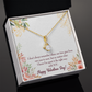 To My Girlfriend Time Well Spent Alluring Ribbon Necklace Message Card-Express Your Love Gifts