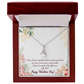 To My Girlfriend Time Well Spent Alluring Ribbon Necklace Message Card-Express Your Love Gifts
