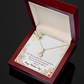 To My Girlfriend Time Well Spent Alluring Ribbon Necklace Message Card-Express Your Love Gifts