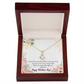 To My Girlfriend Time Well Spent Alluring Ribbon Necklace Message Card-Express Your Love Gifts