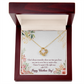 To My Girlfriend Time Well Spent Infinity Knot Necklace Message Card-Express Your Love Gifts