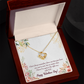 To My Girlfriend Time Well Spent Infinity Knot Necklace Message Card-Express Your Love Gifts