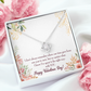 To My Girlfriend Time Well Spent Infinity Knot Necklace Message Card-Express Your Love Gifts