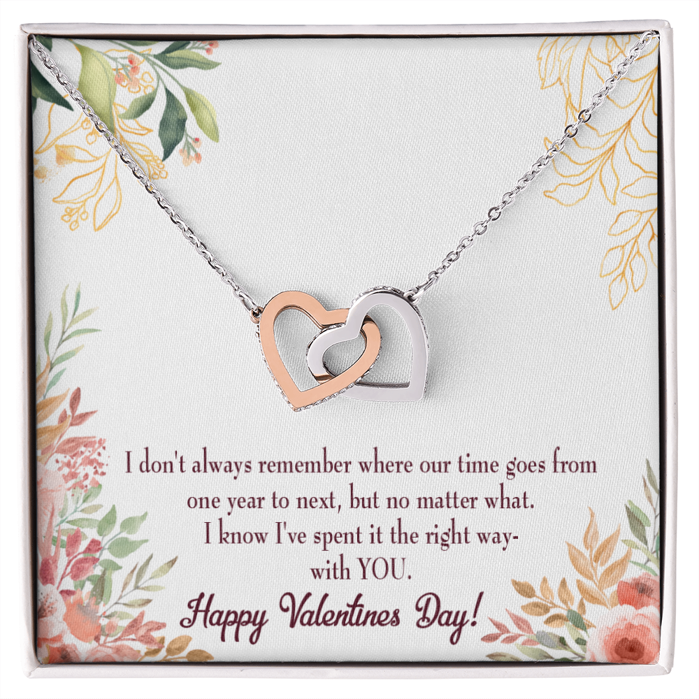 To My Girlfriend Time Well Spent Inseparable Necklace-Express Your Love Gifts
