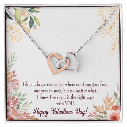 To My Girlfriend Time Well Spent Inseparable Necklace-Express Your Love Gifts