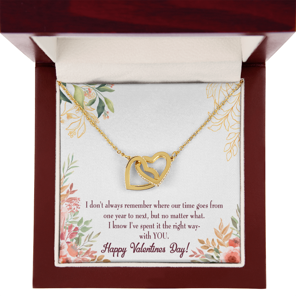 To My Girlfriend Time Well Spent Inseparable Necklace-Express Your Love Gifts