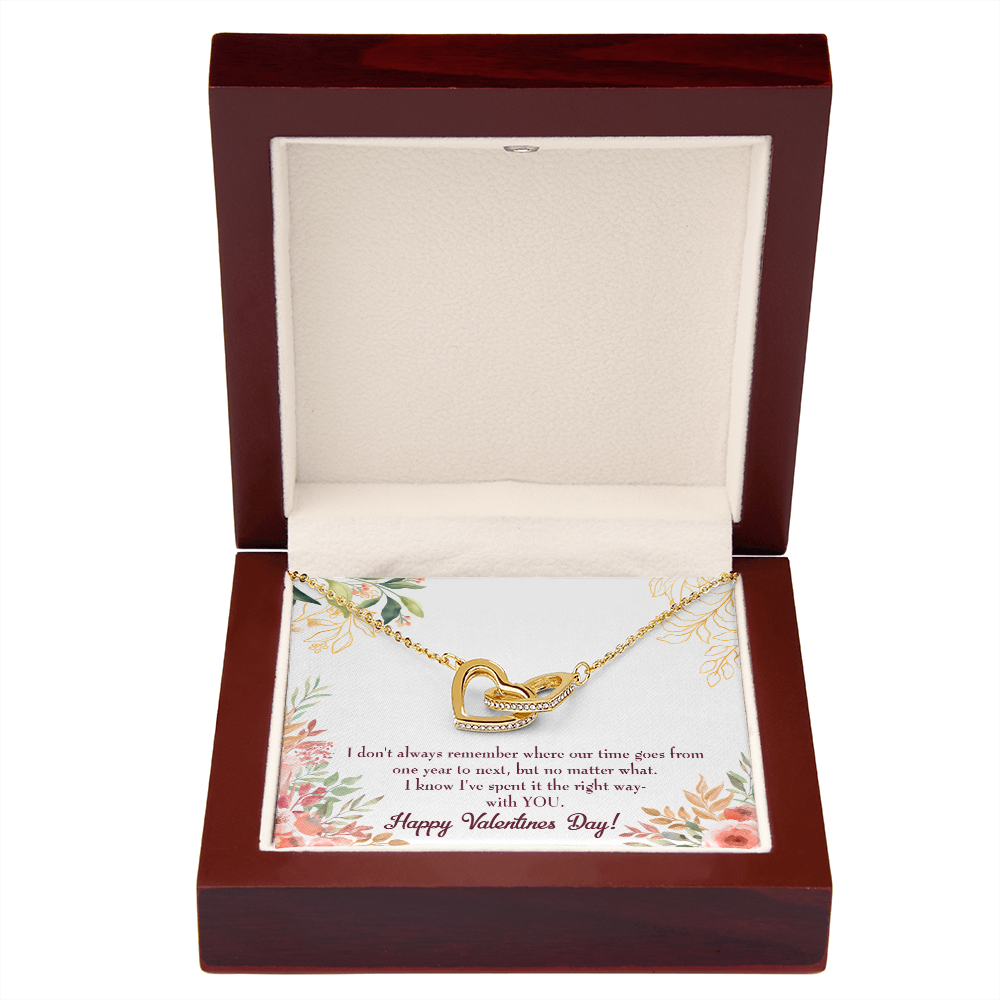 To My Girlfriend Time Well Spent Inseparable Necklace-Express Your Love Gifts